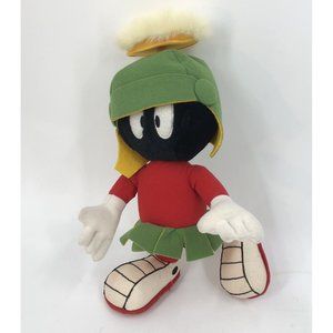 VTG Marvin Martian Plush 14" Looney Tunes Warner Bros 1995 Poseable Stands